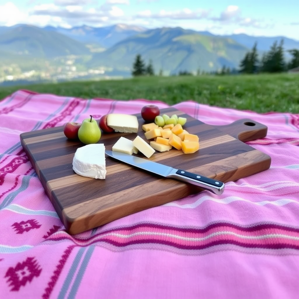 Walnut Charcuterie Cutting Board with Handle