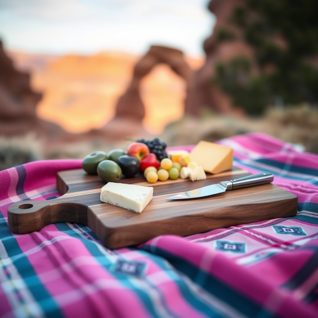 Petite Walnut Charcuterie Cutting Board.