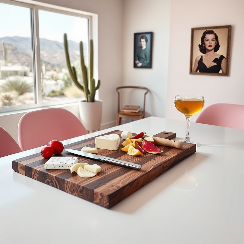 Walnut Charcuterie Cutting Board with Handle