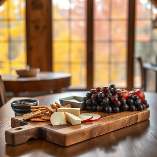 Petite Walnut Charcuterie Cutting Board.