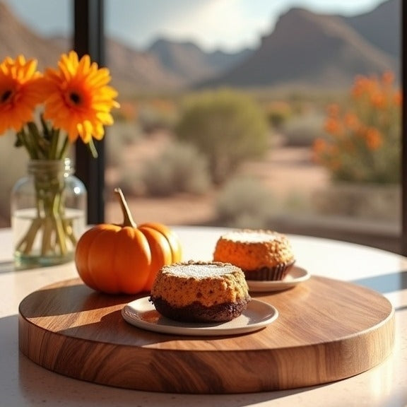 Round Walnut Charcuterie Cutting Board